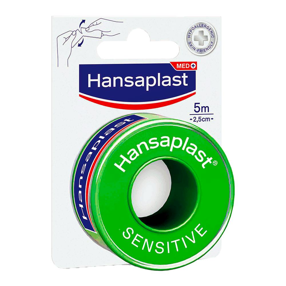 HANSAPLAST ESPARADRAPO HIPOALERGICO SENSITIVE 1 UNIDAD 5 M X 25 CM