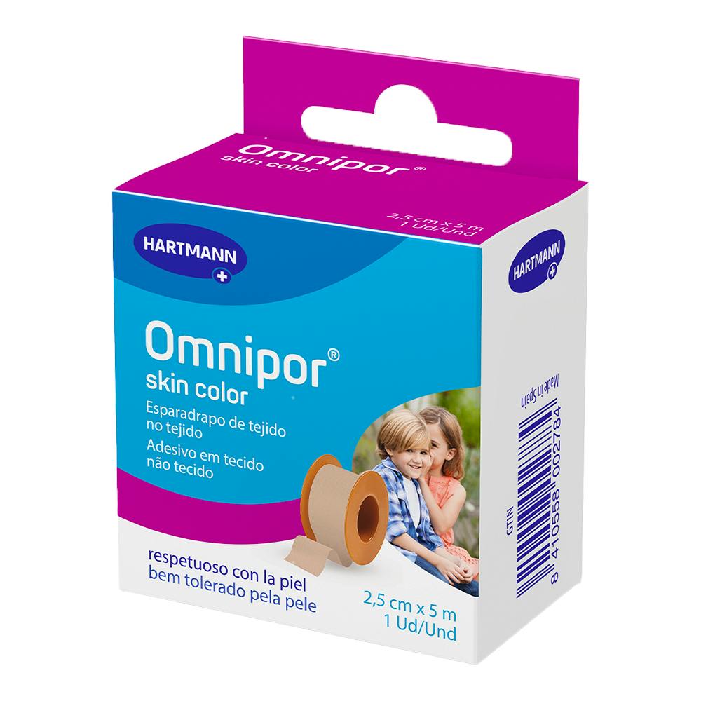 OMNIPOR ESPARADRAPO HIPOALERGICO SKIN COLOR 1 UNIDAD 5 M X 25 CM