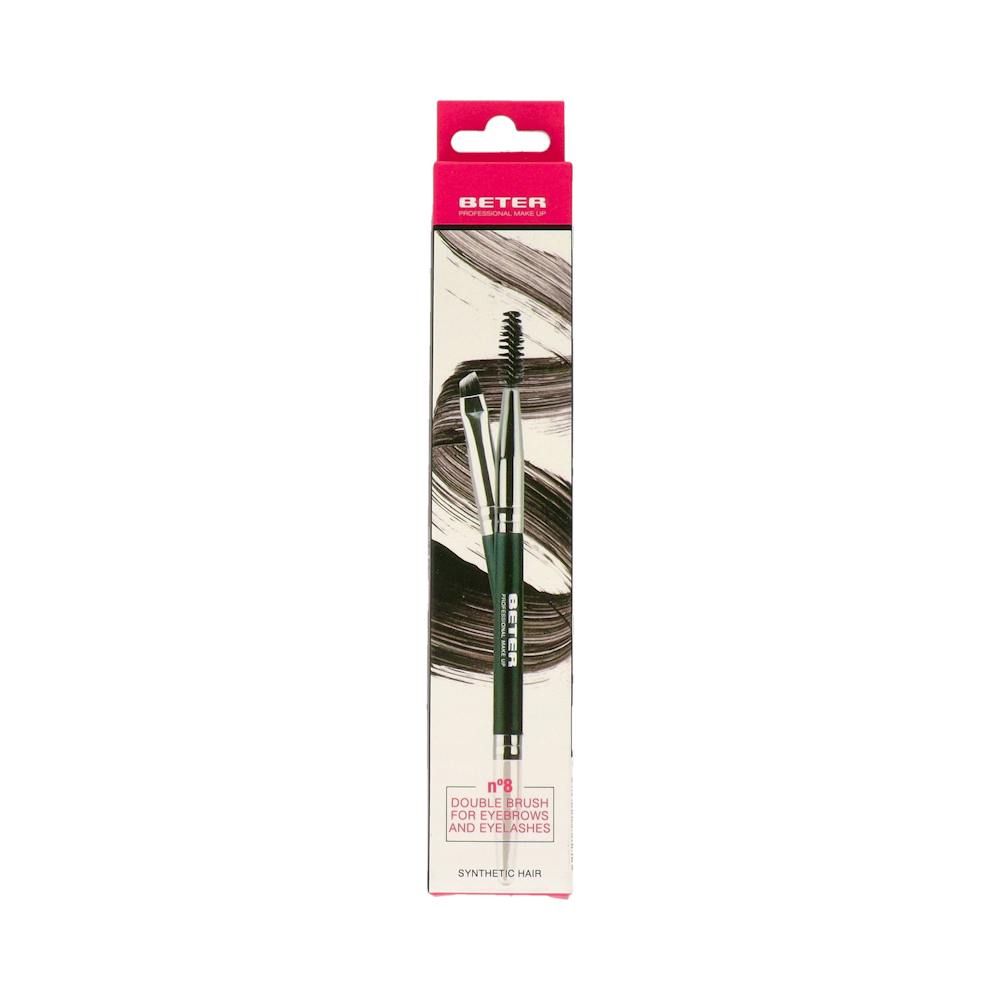 PINCEL DOBLE CEJAS Y PESTAÑAS PELO SINTETICO BETER 1 UNIDAD