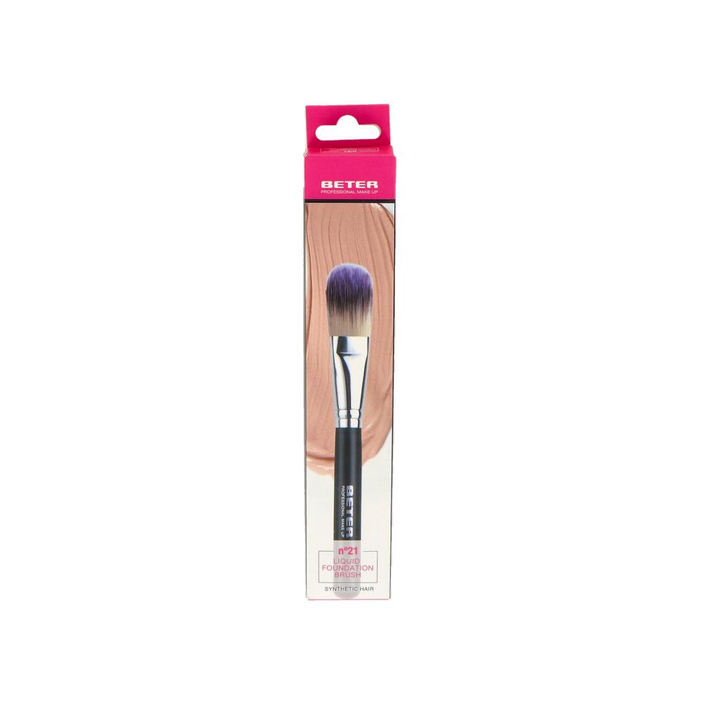 BETER BROCHA ESPECIAL MAQUILLAJE FLUIDO PELO SINTETICO 1 UNIDAD