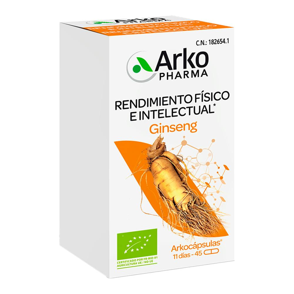 ARKOCAPSULAS GINSENG BIO 45 CAPSULAS