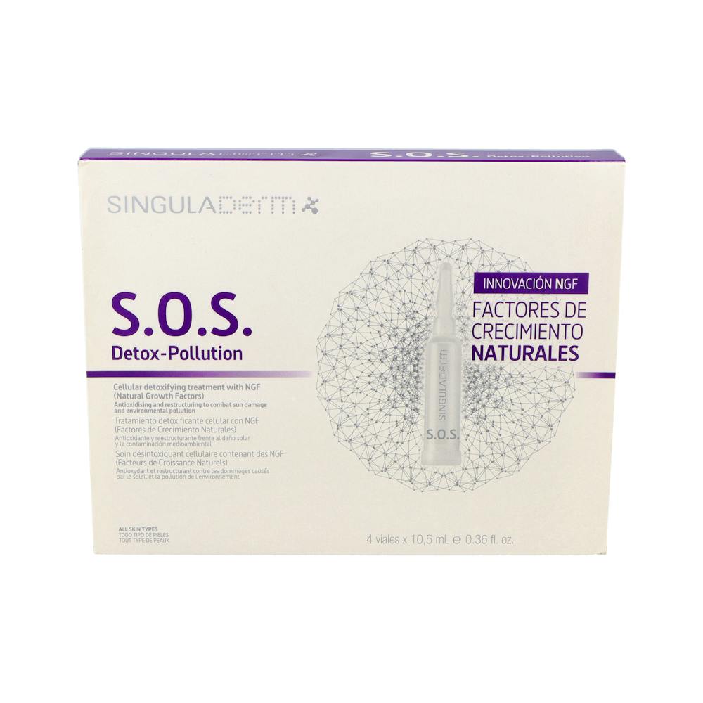 SINGULADERM SOS DETOXPOLLUTION 4 VIALES 105 ML