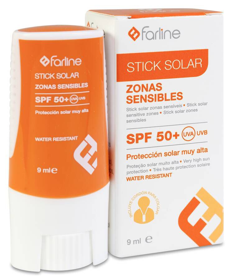 FARLINE STICK SOLAR SPF 50+ ZONAS SENSIBLES 1 ENVASE 9 ML