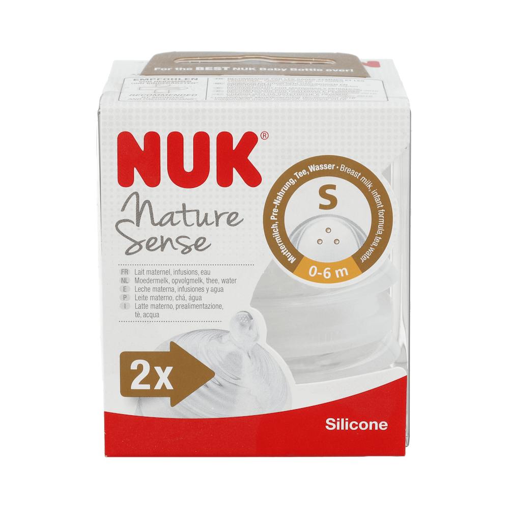 TETINA SILICONA ANTICOLICO NUK NATURE SENSE TALLA 1 S 2 UNIDADES