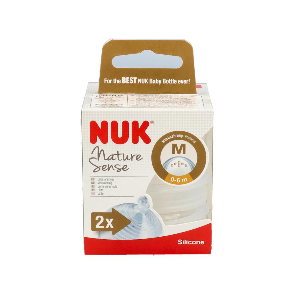 TETINA SILICONA ANTICOLICO NUK NATURE SENSE TALLA 1 M 2 UNIDADES