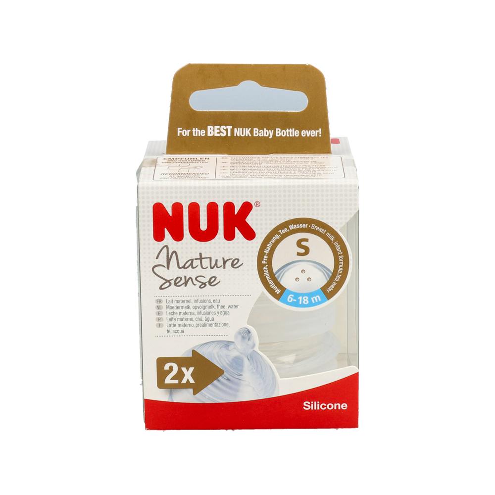 TETINA SILICONA ANTICOLICO NUK NATURE SENSE TALLA 2 S 2 UNIDADES