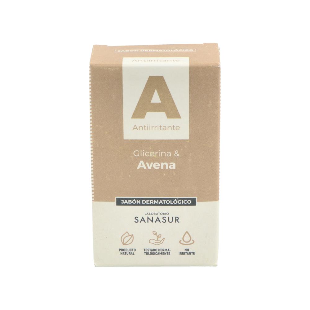 SANASUR JABON GLICERINA Y AVENA PASTILLA 100G