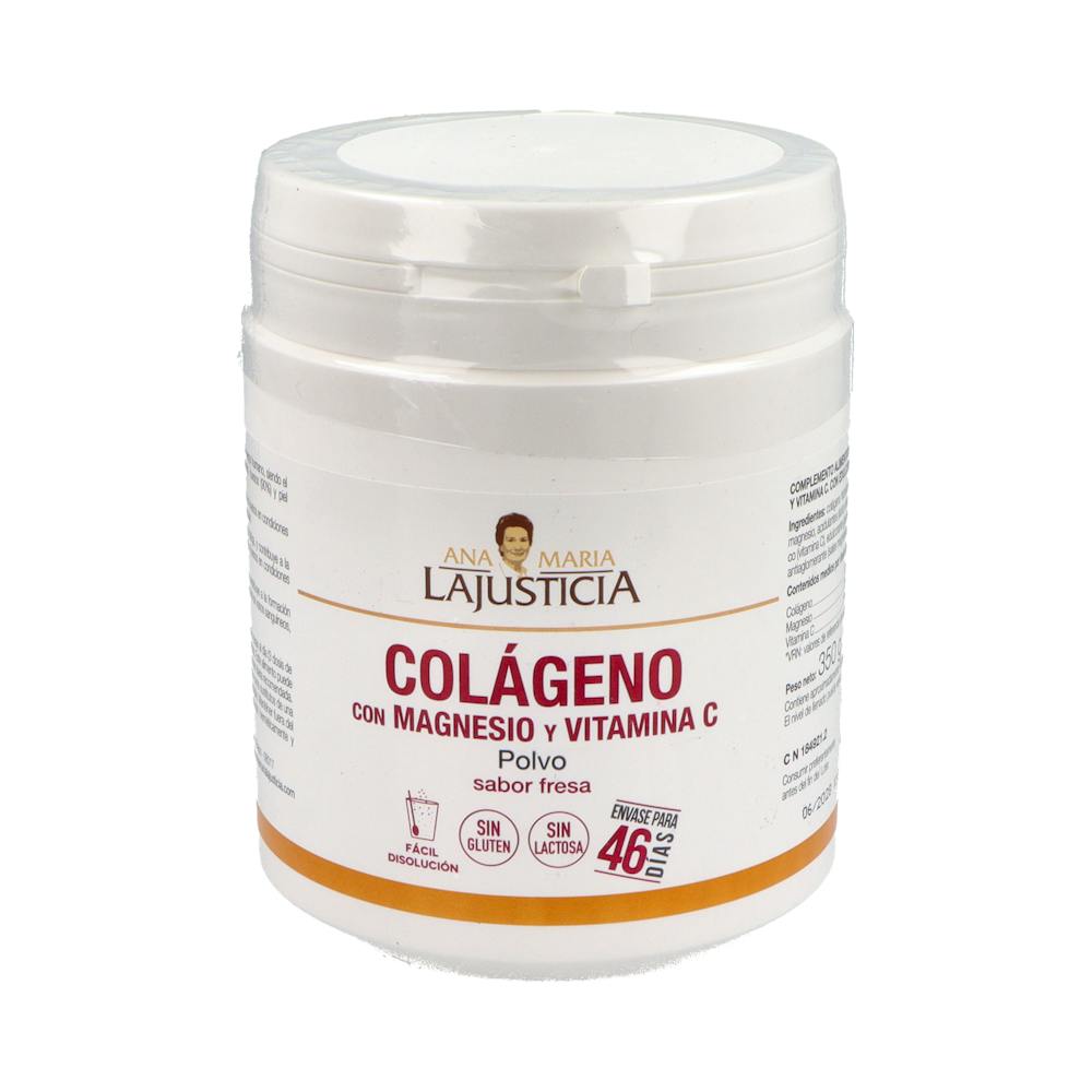 COLAGENO CON MAGNESIO Y VITAMINA C 350 G SABOR FRESA
