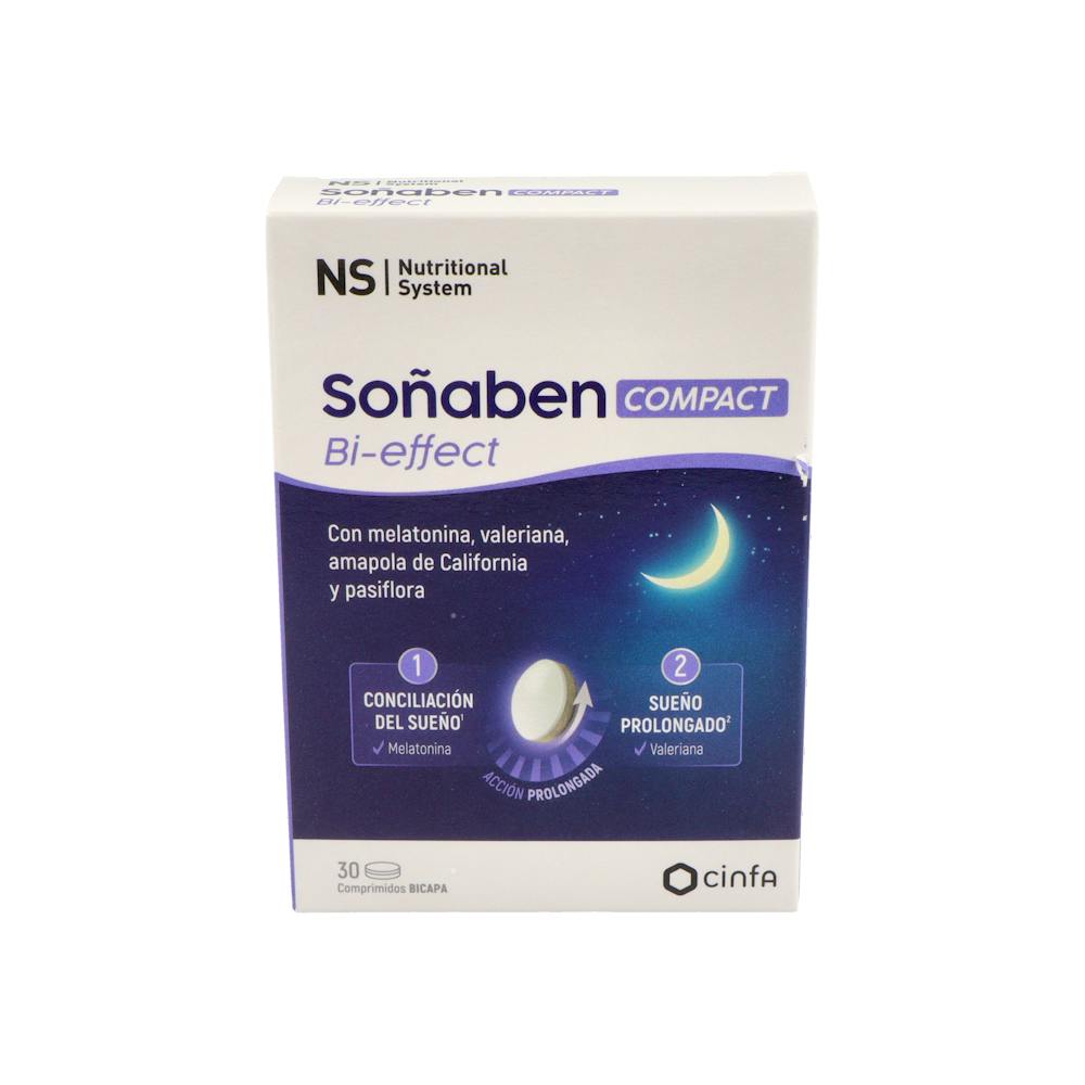 NS SOÑABEN BIEFFECT 185 MG MELATONINA 30 COMP