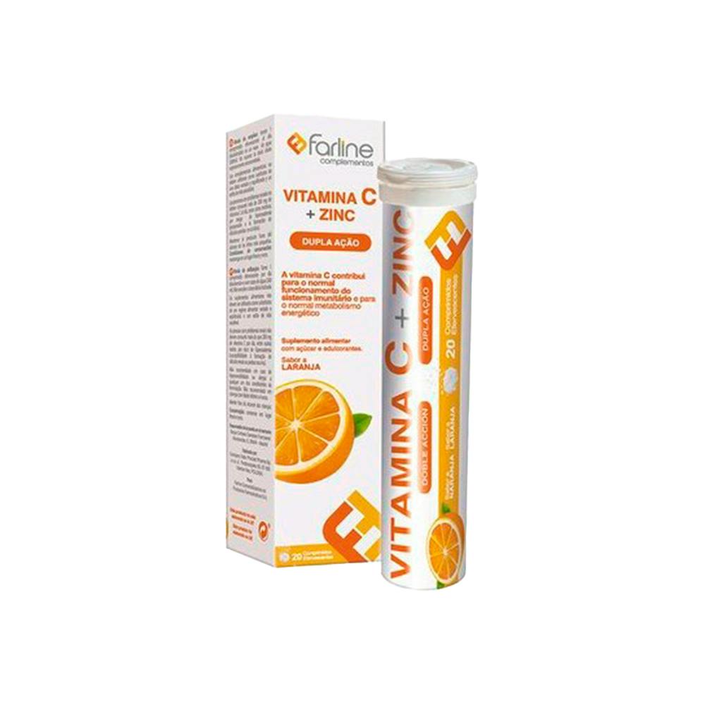FARLINE VIT C + ZN 20 COMP EF
