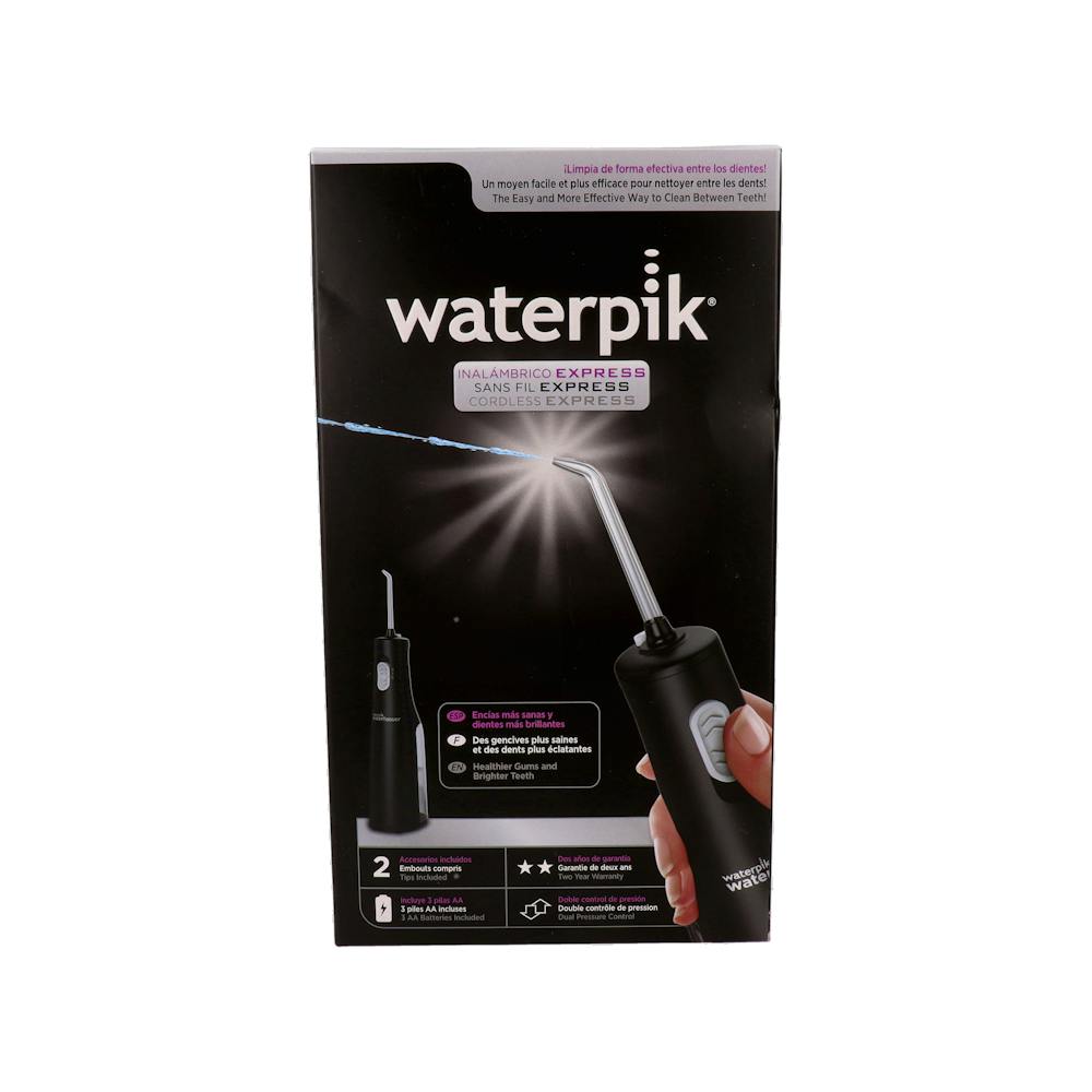 IRRIGADOR BUCAL INALAMBRICO WATERPIK CORDLESS EXPRESS WP 02 1 UNIDAD A PILAS BLACK