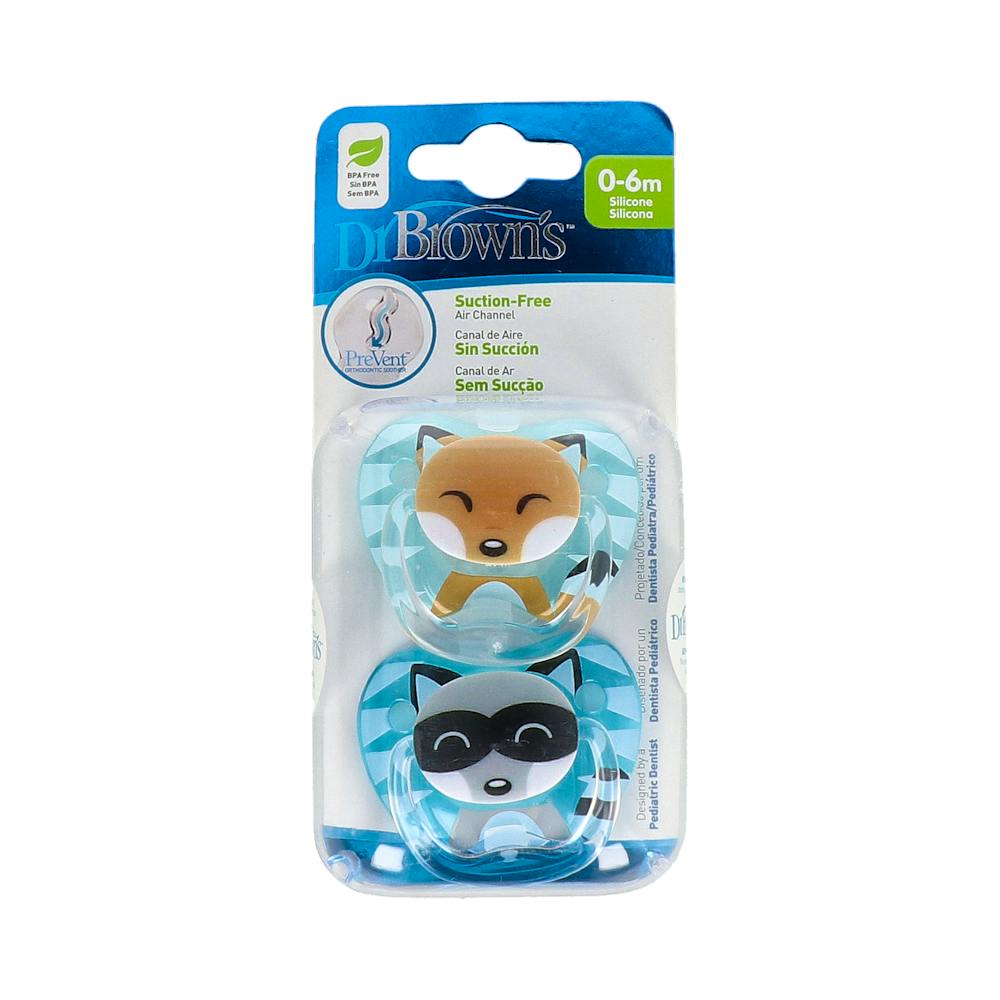 DR BROWNS CHUPETE 06 ANIMALES T1 AZUL DUPL