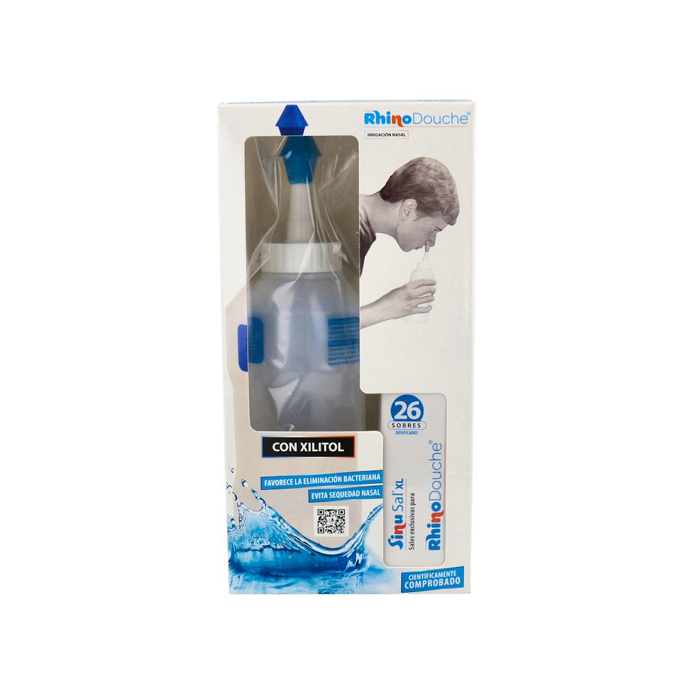 RHINODOUCHE PACK IRRIGADOR NASAL + RHINODOUCHE SAL 1 ENVASE 500 ML + 26 SOBRES 5 G