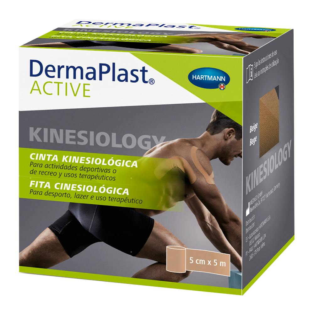 DERMAPLAST ACTIVE CINTA KINESIOLOGICA BEIGE 5 CM X 5 M