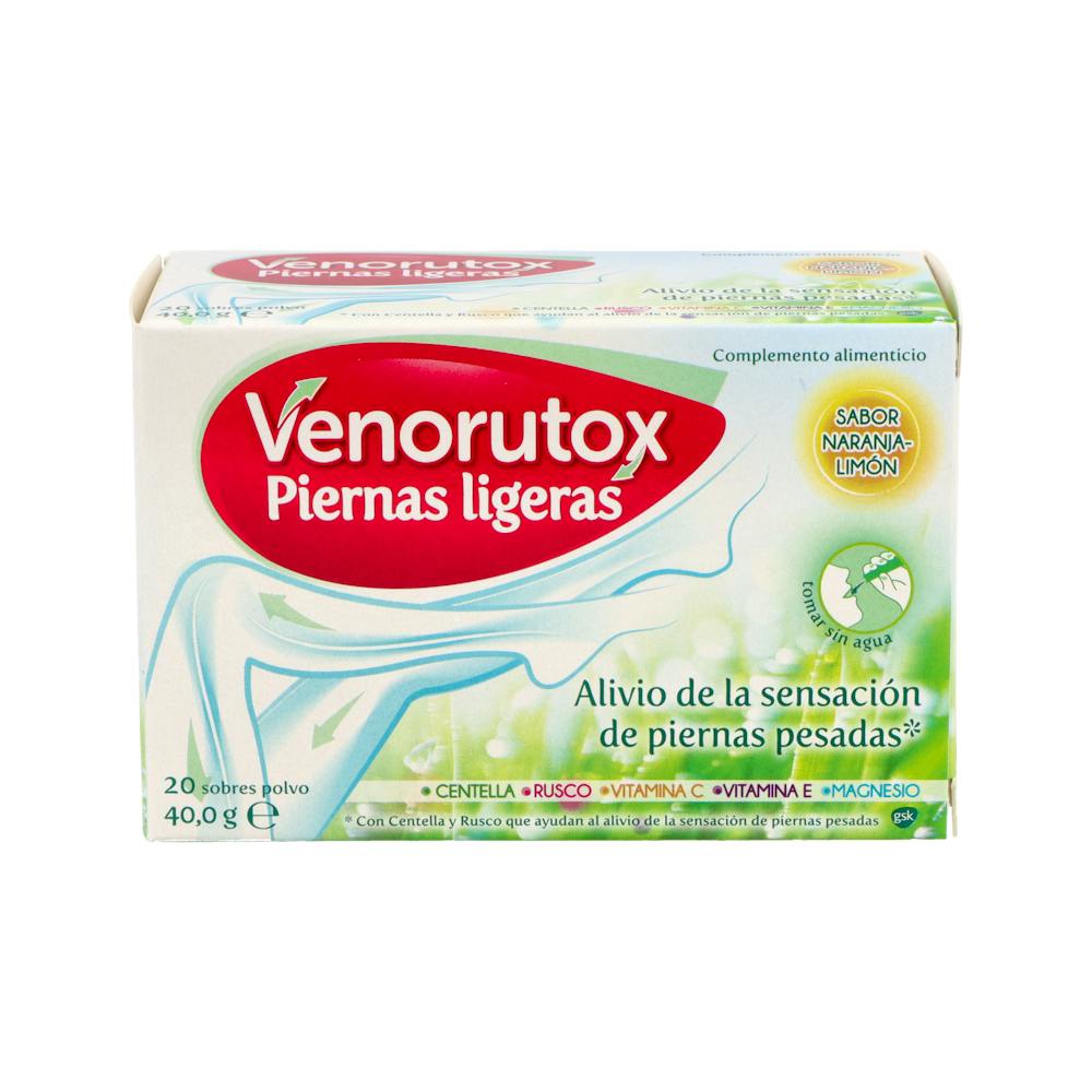VENORUTOX PIERNAS LIGERAS 20 SOBRES NO*