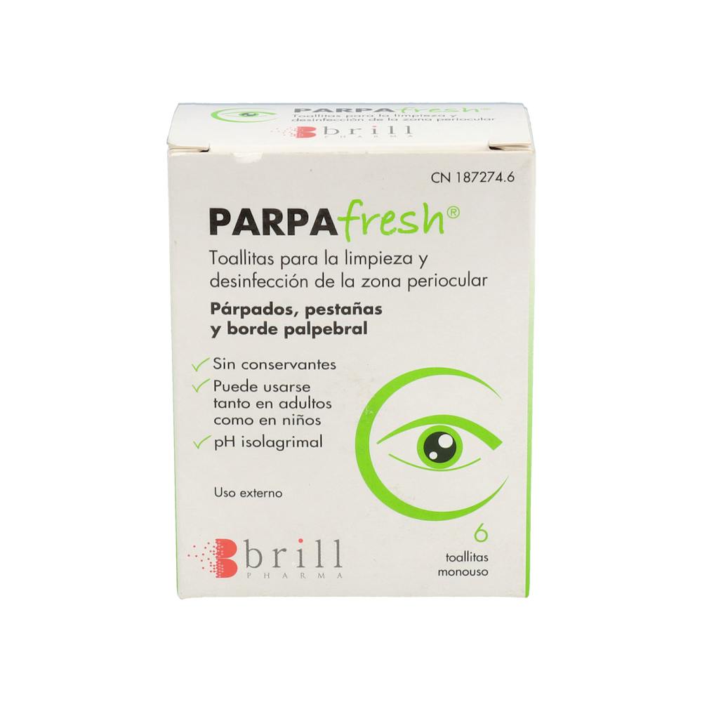 BRILL PARPAFRESH TOALLITAS LIMPIEZA PARPADOS 6 TOALLITAS