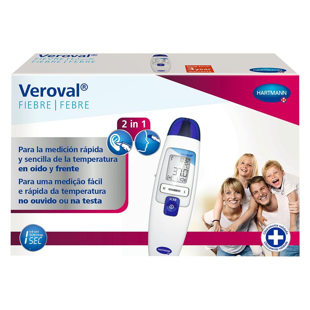 VEROVAL TERMOMETRO INFRARROJO OIDO Y FRENTE FIEBRE
