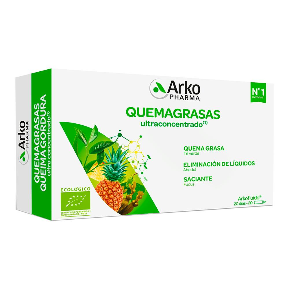 ARKOFLUIDO QUEMAGRASA 20 AMPOLLAS