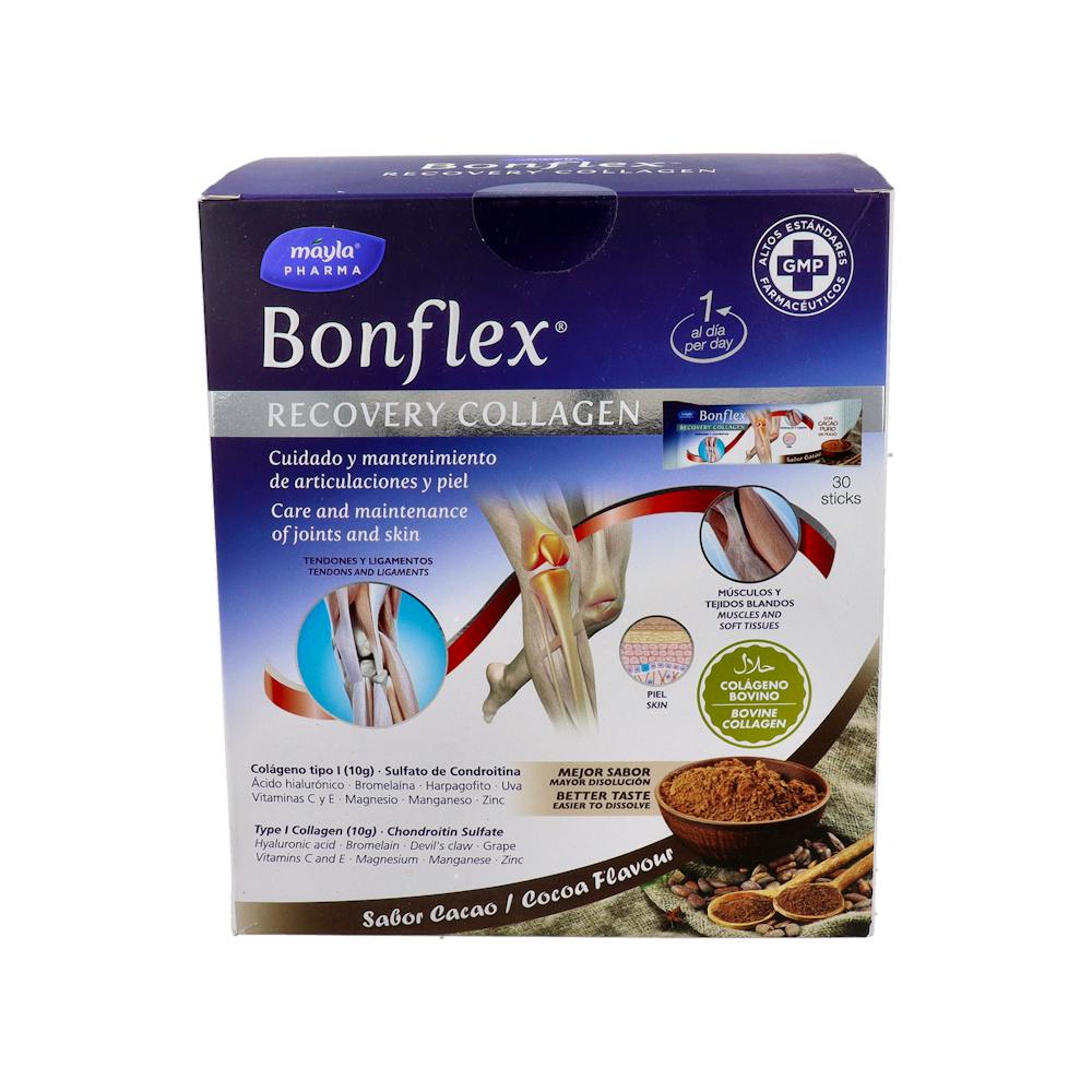 BONFLEX RECOVERY COLLAGEN 30 STICKS 1325 G SABOR CACAO