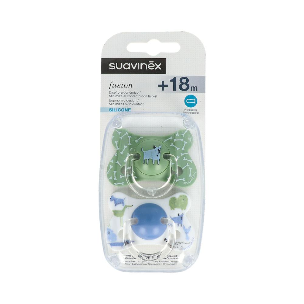 CHUPETE SILICONA T FISIOLOGICA SUAVINEX FUSION +18 M 2 U
