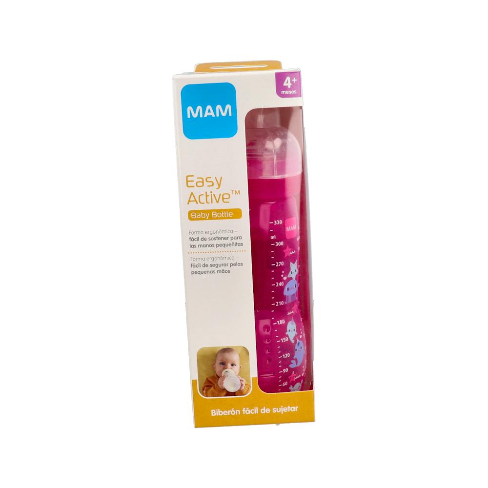 BIBERON MAM EASY ACTIVE + 4 MESES 1 UNIDAD R 330 ML