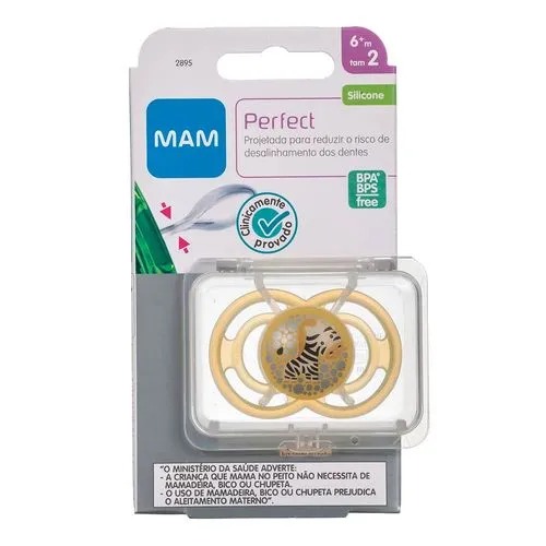 CHUPETE SILICONA FISIOLOGICO MAM PERFECT + 6 MESES A 1 UNIDAD