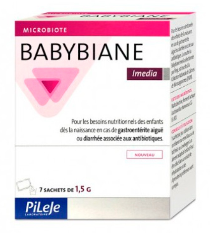 PILEJE BABYBIANE IMEDIA PROBIOTICO NIÑOS 7 SOBRES (ANTIBIOTICO/ DIARREA) 04 AÑOS