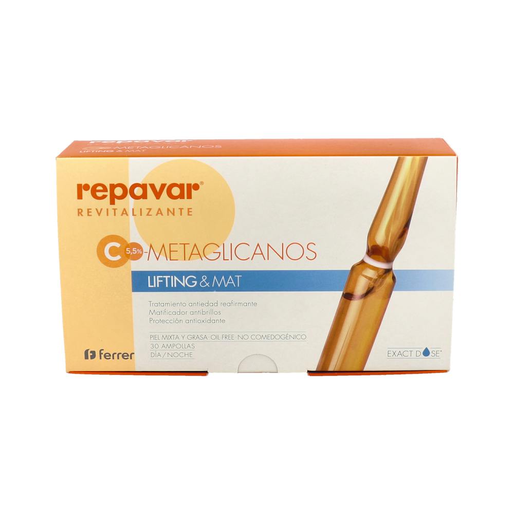 REPAVAR REVITALIZANTE AMPOLLAS LIFTING & MAT 30 AMPOLLAS