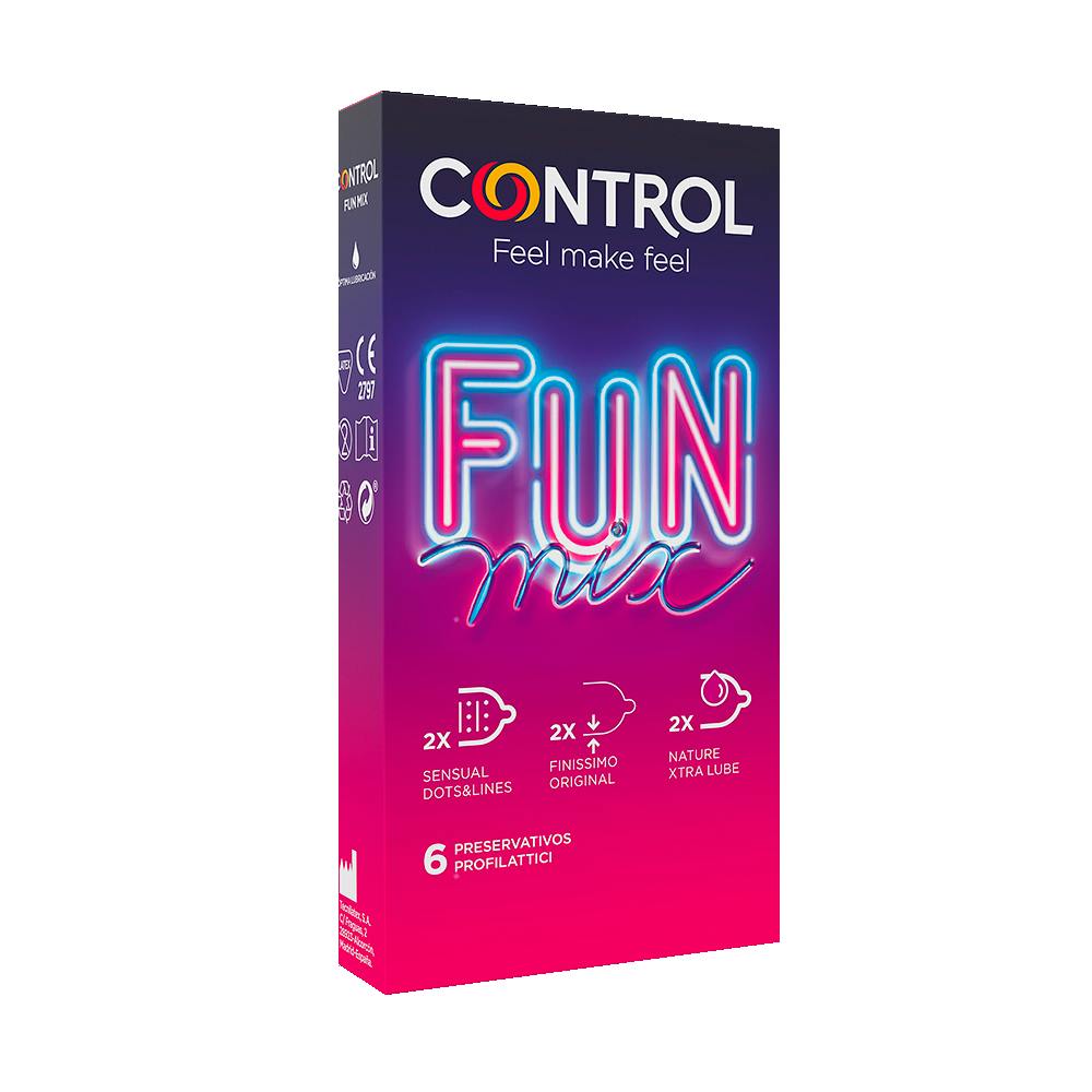 CONTROL FUN PRESERVATIVOS MIX 6 UNIDADES