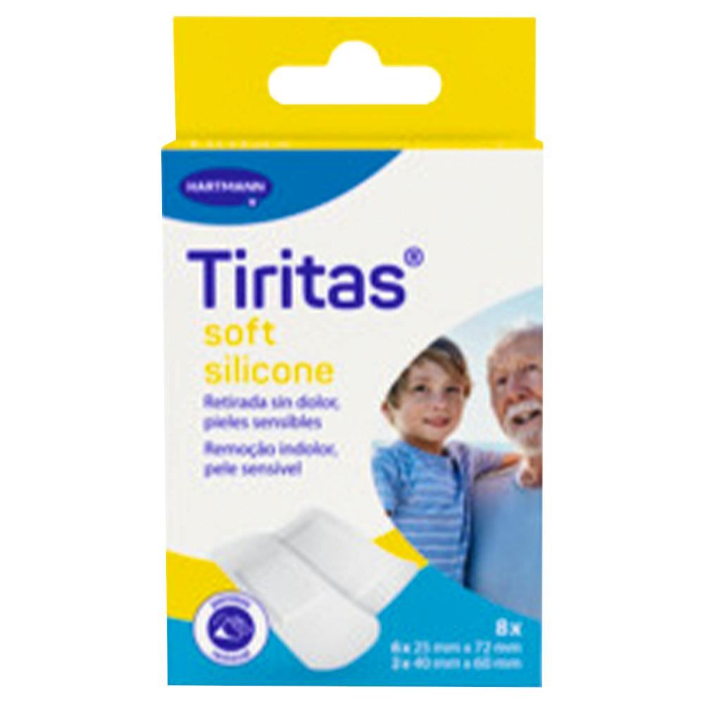 TIRITAS SOFT SILICONE APOSITO ADHESIVO 6 U X (25