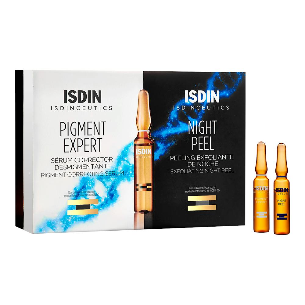 ISDINCEUTICS PIGMENT EXPERT + NIGHT PEEL 10 + 10 AMPOLLAS