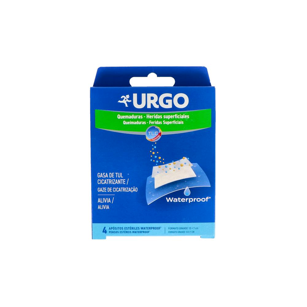 URGO QUEMADURAS WATERPROOF APOSITOS 10 X 7 CM 4 U