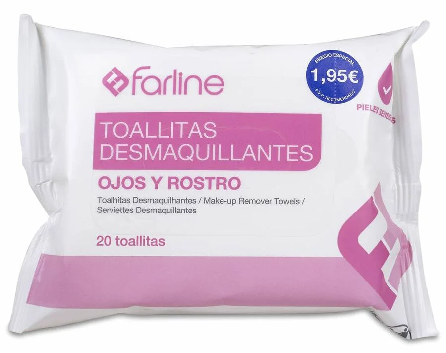 FARLINE TOALLITAS DESMAQUILLANTES 20 TOALLITAS