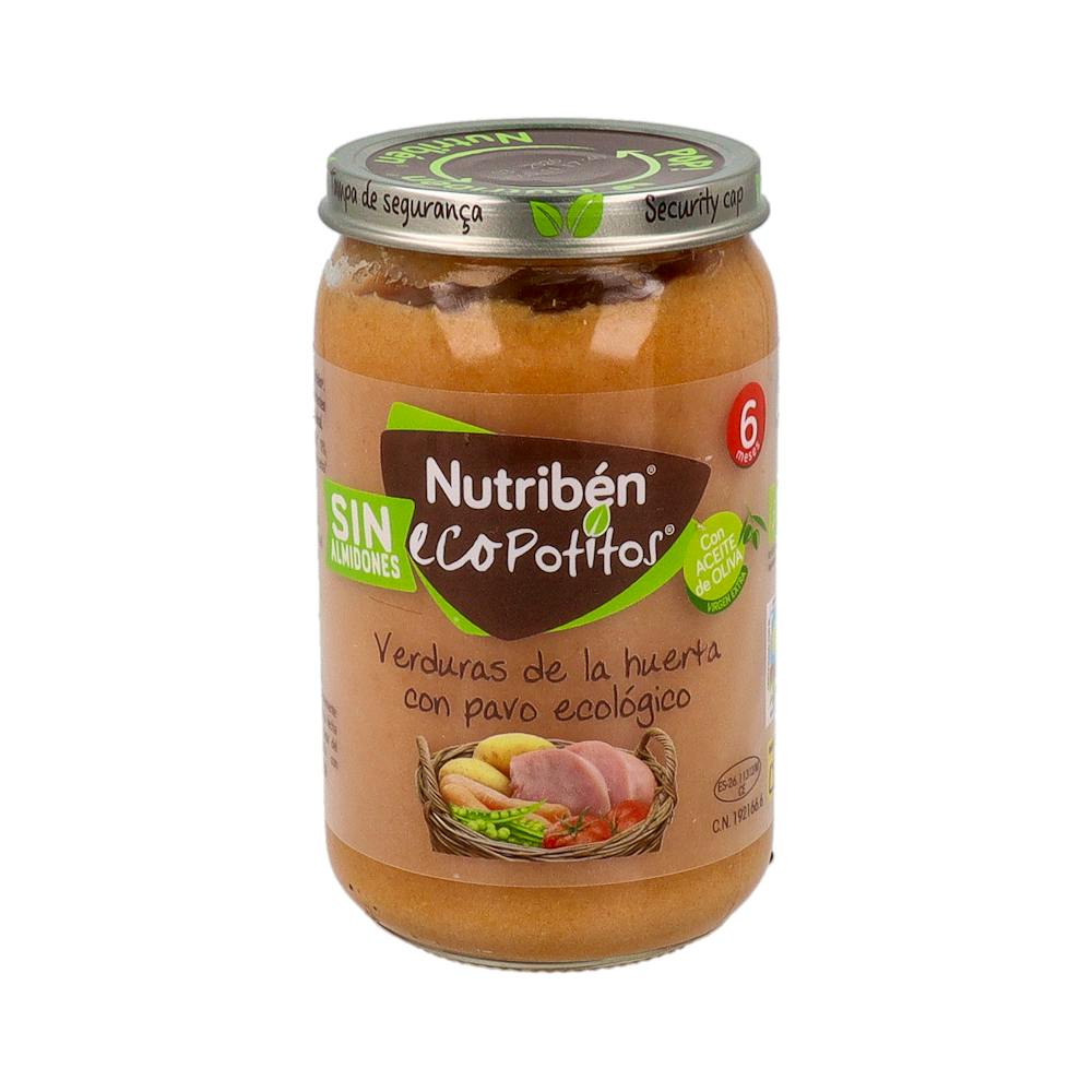 NUTRIBEN ECOPOTITOS VERDURAS DE LA HUERTA CON PAVO ECOLOGICO 235 G