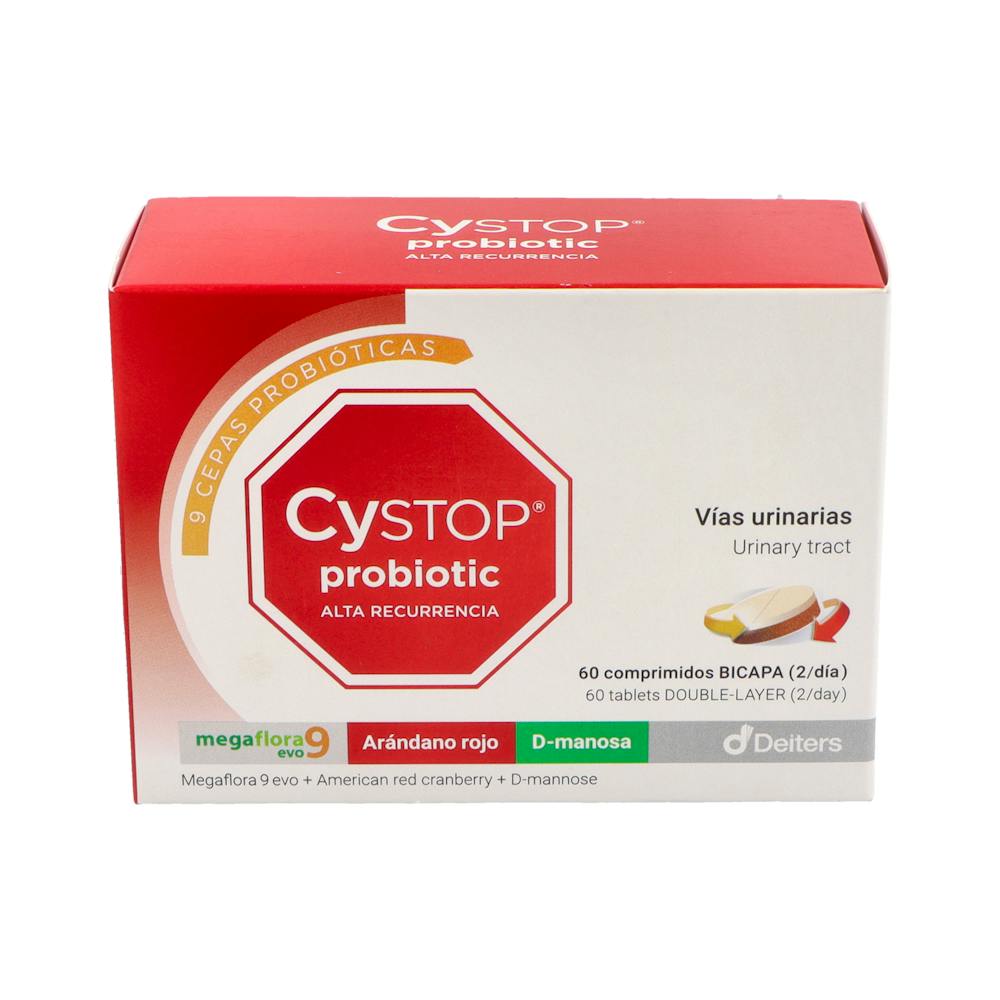 CYSTOP PROBIOTIC ALTA RECURRENCIA 60 COMPRIMIDOS BICAPA