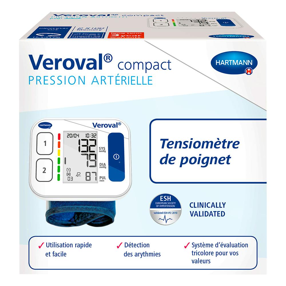 VEROVAL TENSIOMETRO DE MUÑECA COMPACT