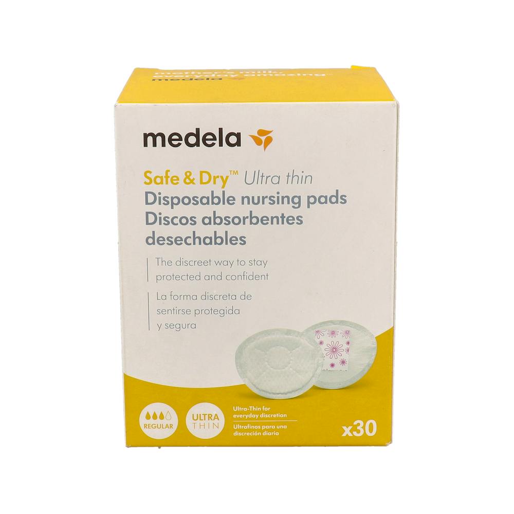 DISCOS ABSORBENTES DESECHABLES SAFE & DRY ULTRA THIN 30 U