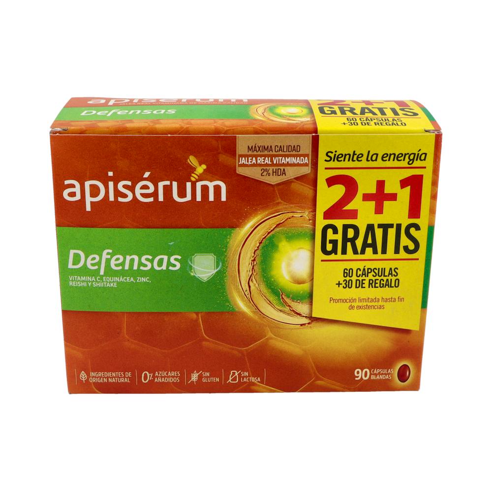 APISERUM DEFENSAS 3 ENVASES 30 CAPSULAS BLANDAS PACK AHORRO 3 MESES