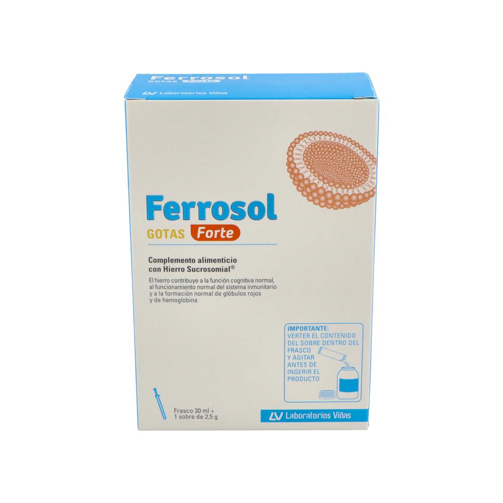 FERROSOL GOTAS FORTE 30ML SOL+25G POLVO