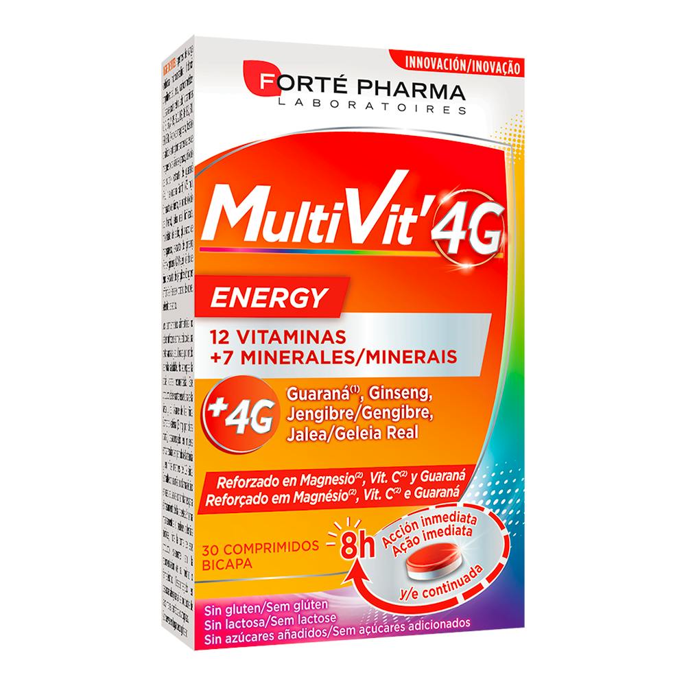 MULTIVIT 4G ENERGY 30 COMPRIMIDOS