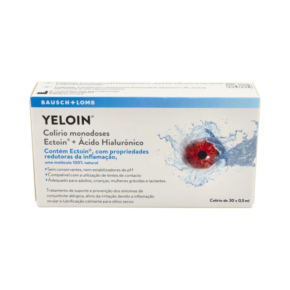 YELOIN COLIRIO MONODOSIS;;30 UNIDADES 05 ml