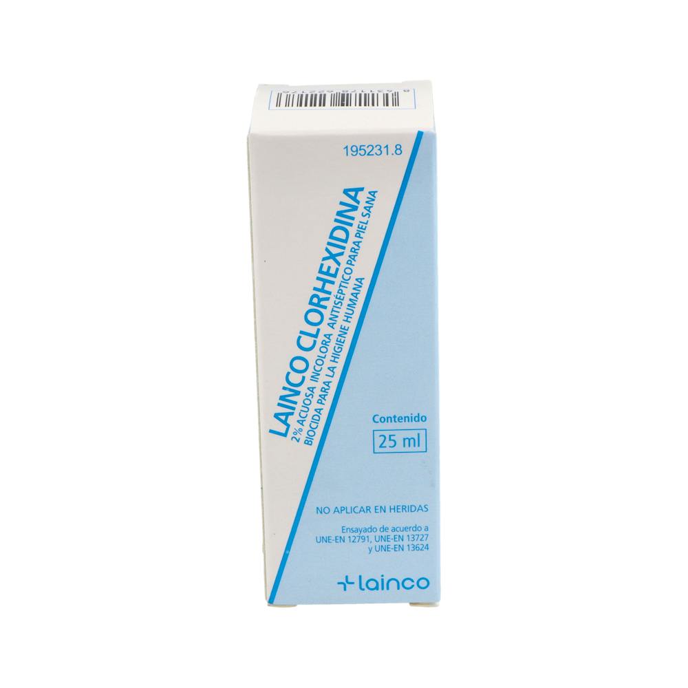 CLORHEXIDINA LAINCO 2 % SOLUCION ACUOSA 1 FRASCO 25 ML