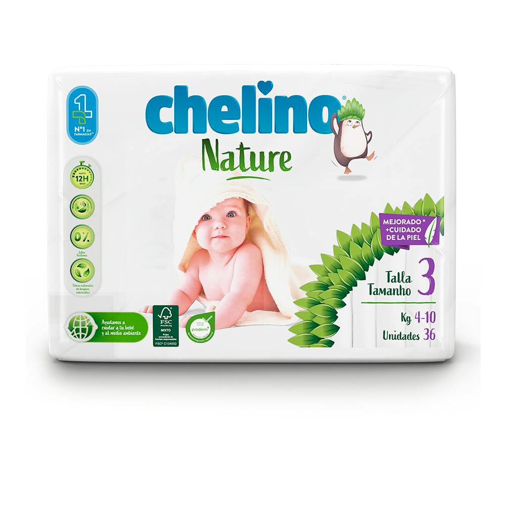 CHELINO NATURE T3 DE 4 A 10 KG 36 U