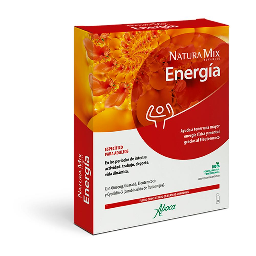 ABOCA NATURA MIX ADVANCED ENERGIA 10 FRASCOS MONODOSIS