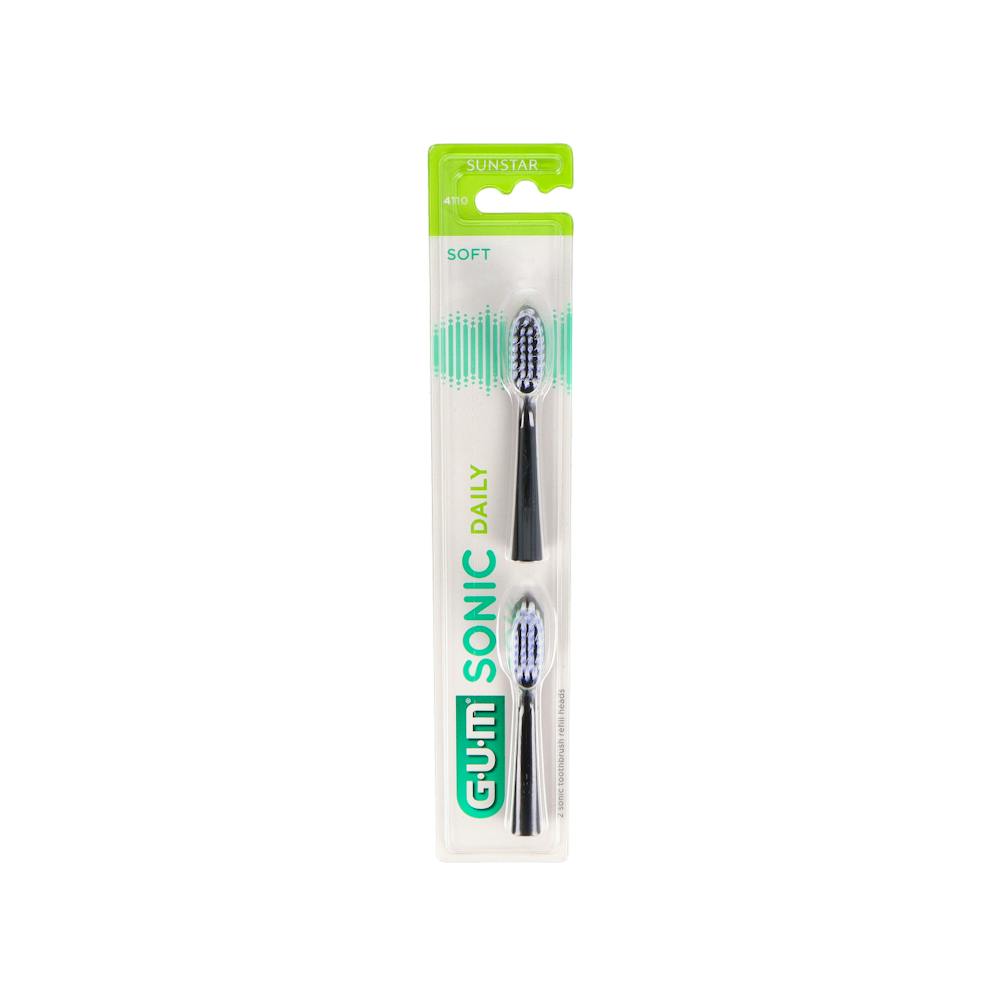 RECAMBIO CEPILLO DENTAL A PILAS GUM ACTIVITAL SONIC NEGRO