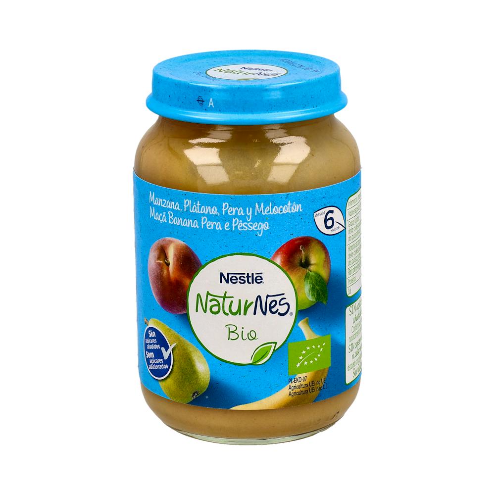 NESTLE NATURNES BIO MANZANA PLATANO PERA Y MELOCOTON 190 G