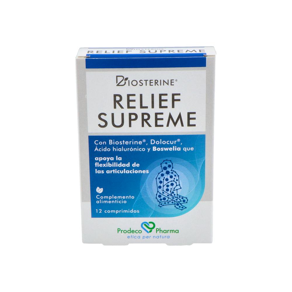 RELIEF BIOSTERINE SUPREME 12 COMPRIMIDOS