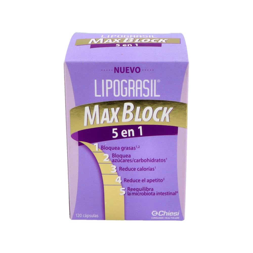 LIPOGRASIL MAXBLOCK 5 EN 1 120 120 CAPSULAS