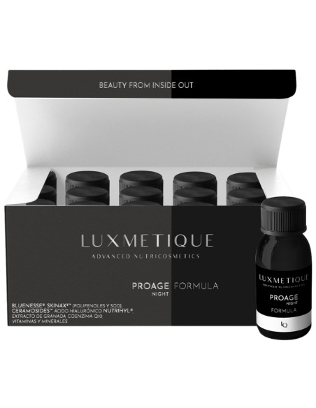 LUXMETIQUE FORMULA ANTIEDAD PROAGE NOCHE 15 VIALES BEBIBLES 30 ML