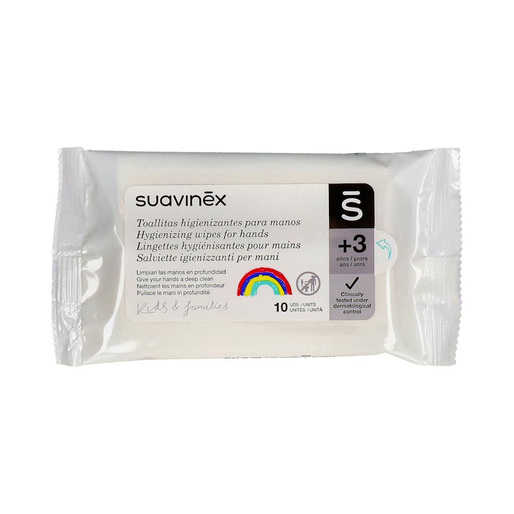 SUAVINEX TOALLITAS HIGIENIZANTES PARA MANOS 10 UNIDADES